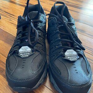 New in Box - Skechers Steel Toe Work Cankton Black Charcoal 11.5 Men's